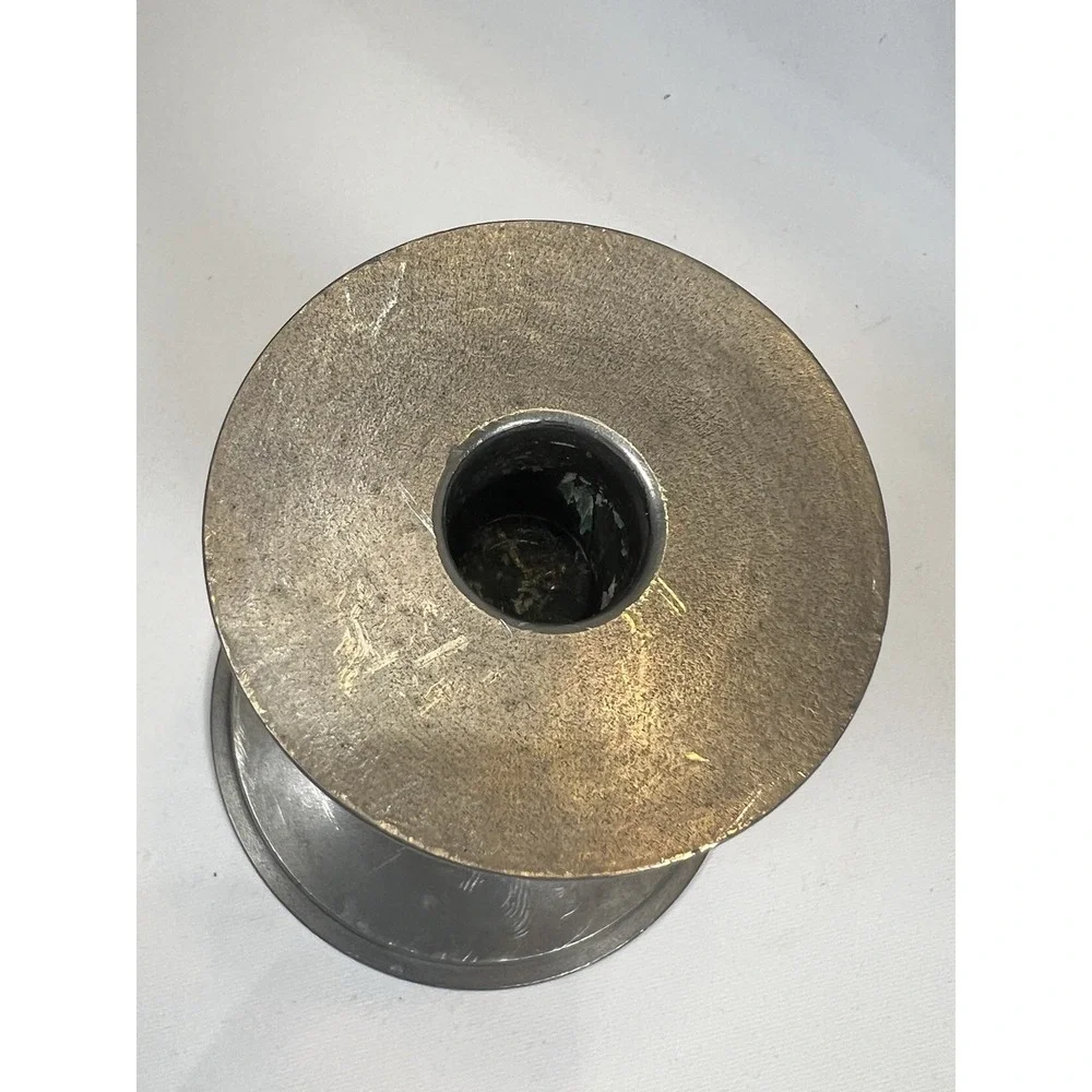 VNG Swedish modernist pewter candlestick By Edvin Ollers for Schröder and Olsson